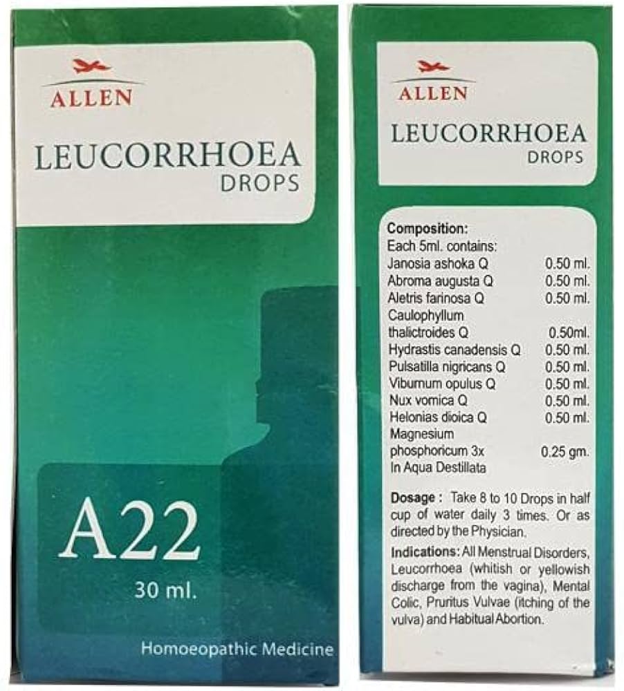  A22 Leucorrhoea Drops 30ml