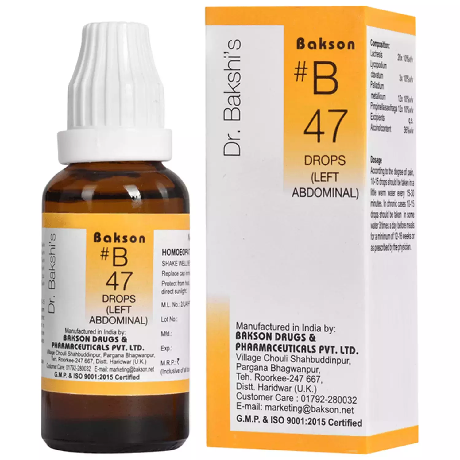 B47 DROPS (LEFT ABDOMINAL) 30ml